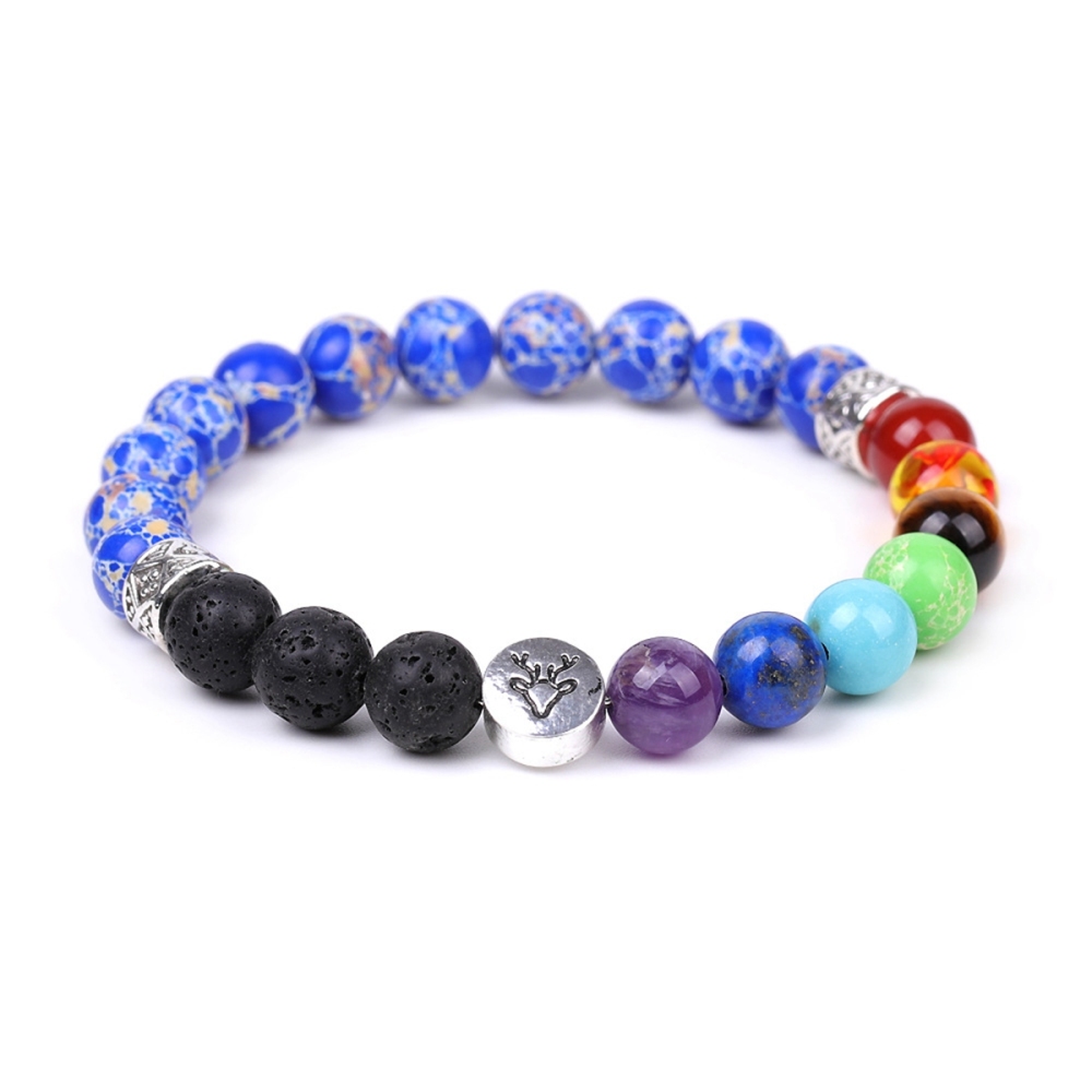 7 Chakra Gemstone Bracelet  Natural Healing Stone Energy Balance Jewelry for Women Men Reiki Meditation Yoga Spiritual