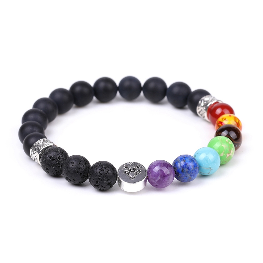7 Chakra Gemstone Bracelet  Natural Healing Stone Energy Balance Jewelry for Women Men Reiki Meditation Yoga Spiritual