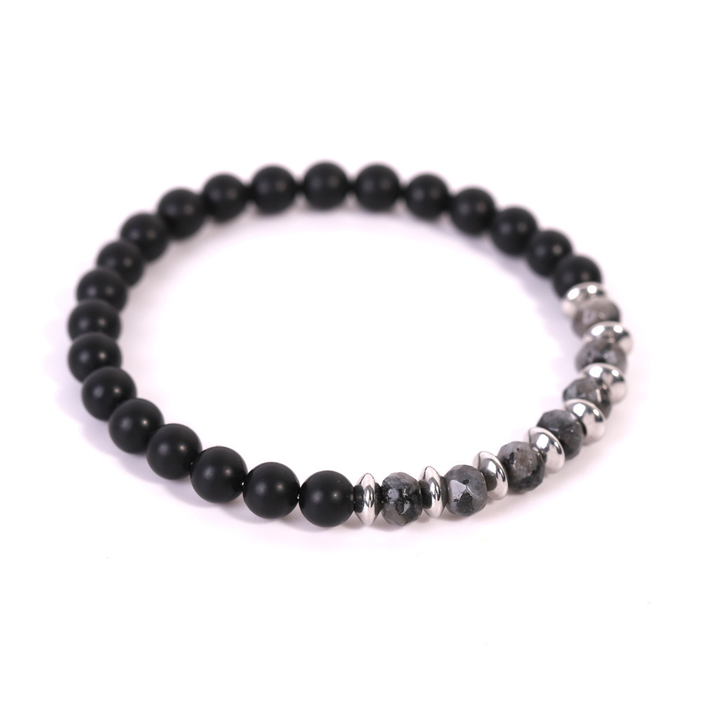 Matte Black Onyx Couple Bracelet Set – Matching His & Hers Stone Bracelets for Love & Protection