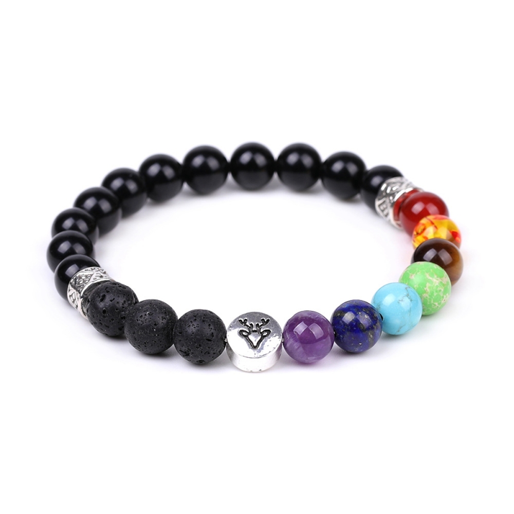 7 Chakra Gemstone Bracelet  Natural Healing Stone Energy Balance Jewelry for Women Men Reiki Meditation Yoga Spiritual
