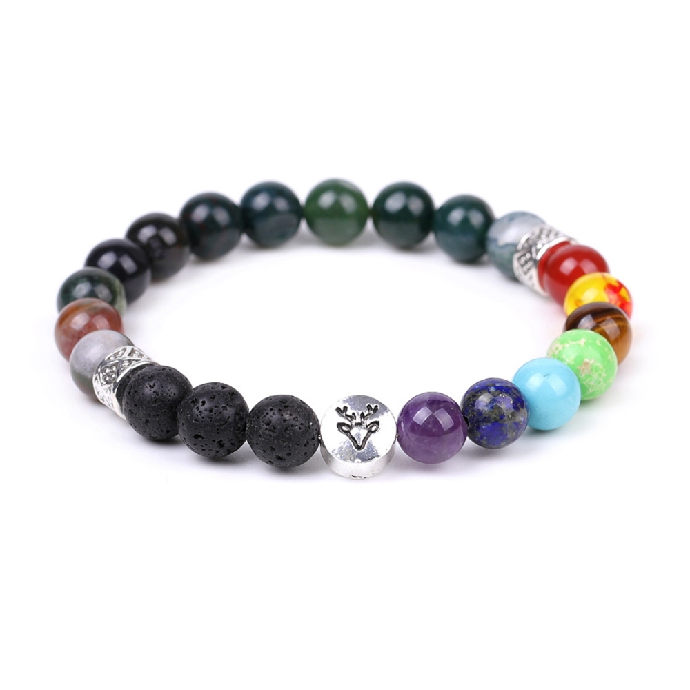 7 Chakra Gemstone Bracelet  Natural Healing Stone Energy Balance Jewelry for Women Men Reiki Meditation Yoga Spiritual