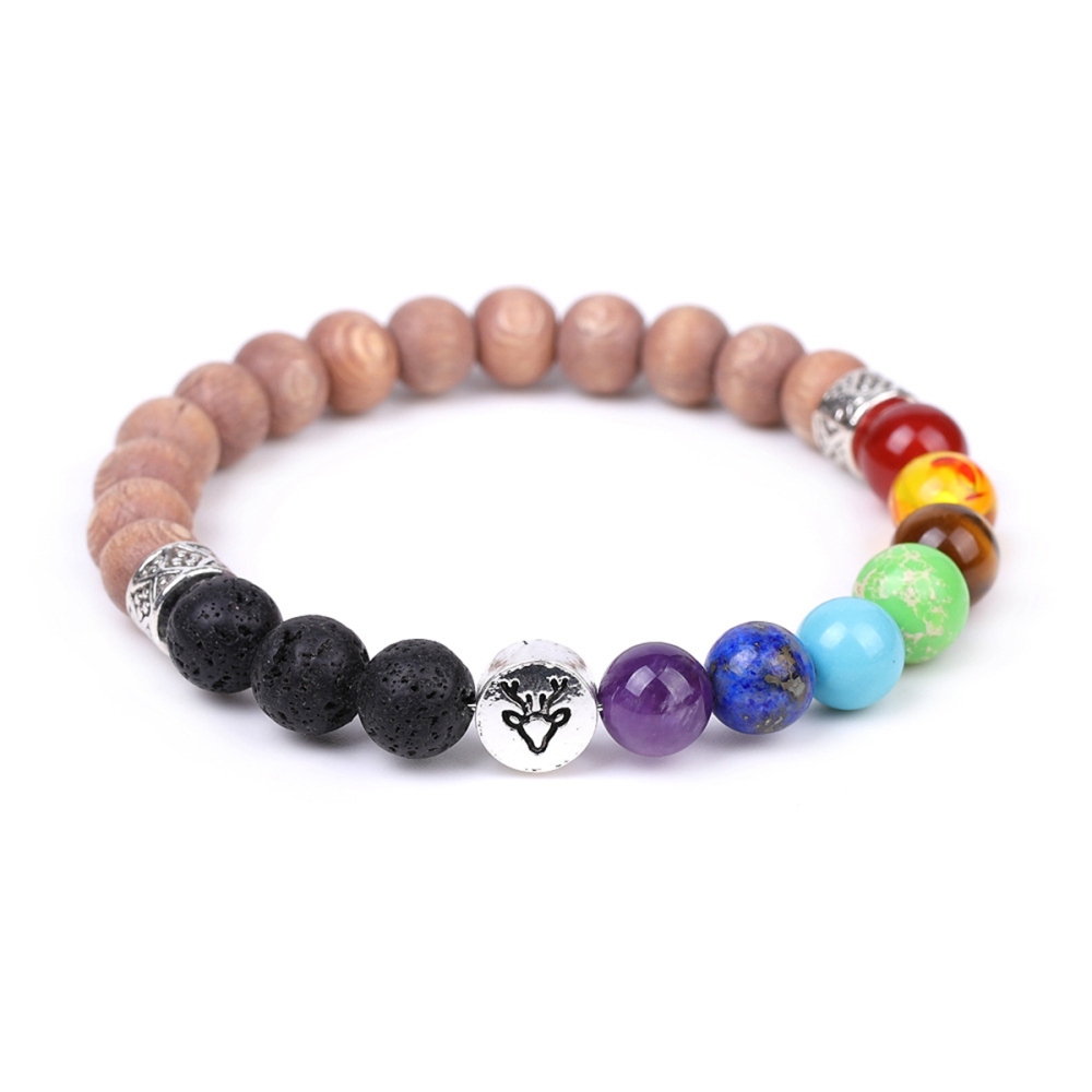 7 Chakra Gemstone Bracelet  Natural Healing Stone Energy Balance Jewelry for Women Men Reiki Meditation Yoga Spiritual