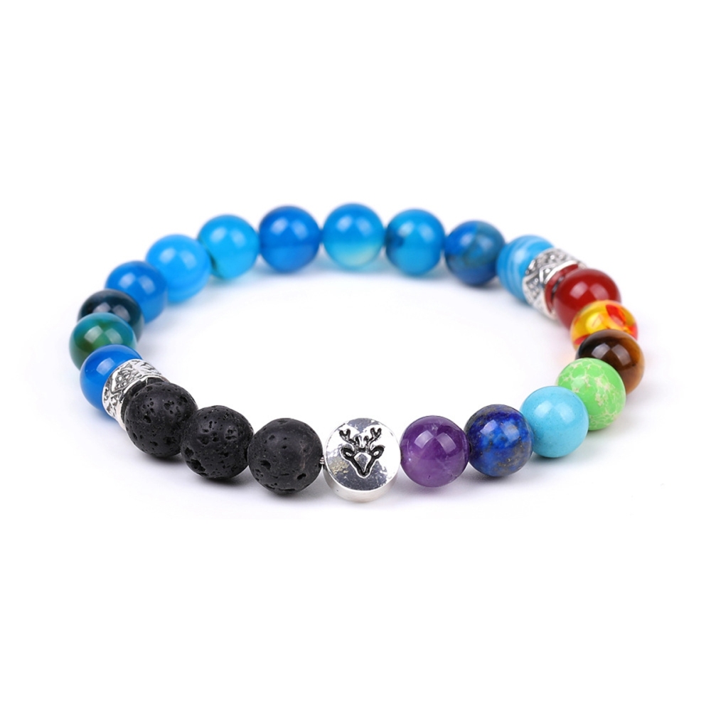 7 Chakra Gemstone Bracelet  Natural Healing Stone Energy Balance Jewelry for Women Men Reiki Meditation Yoga Spiritual