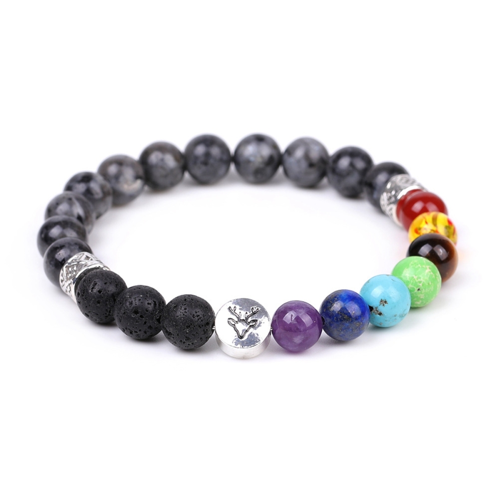 7 Chakra Gemstone Beaded Bracelet  Natural Healing Stone Energy Balance Jewelry for Women Men Reiki Meditation Yoga Spiritual