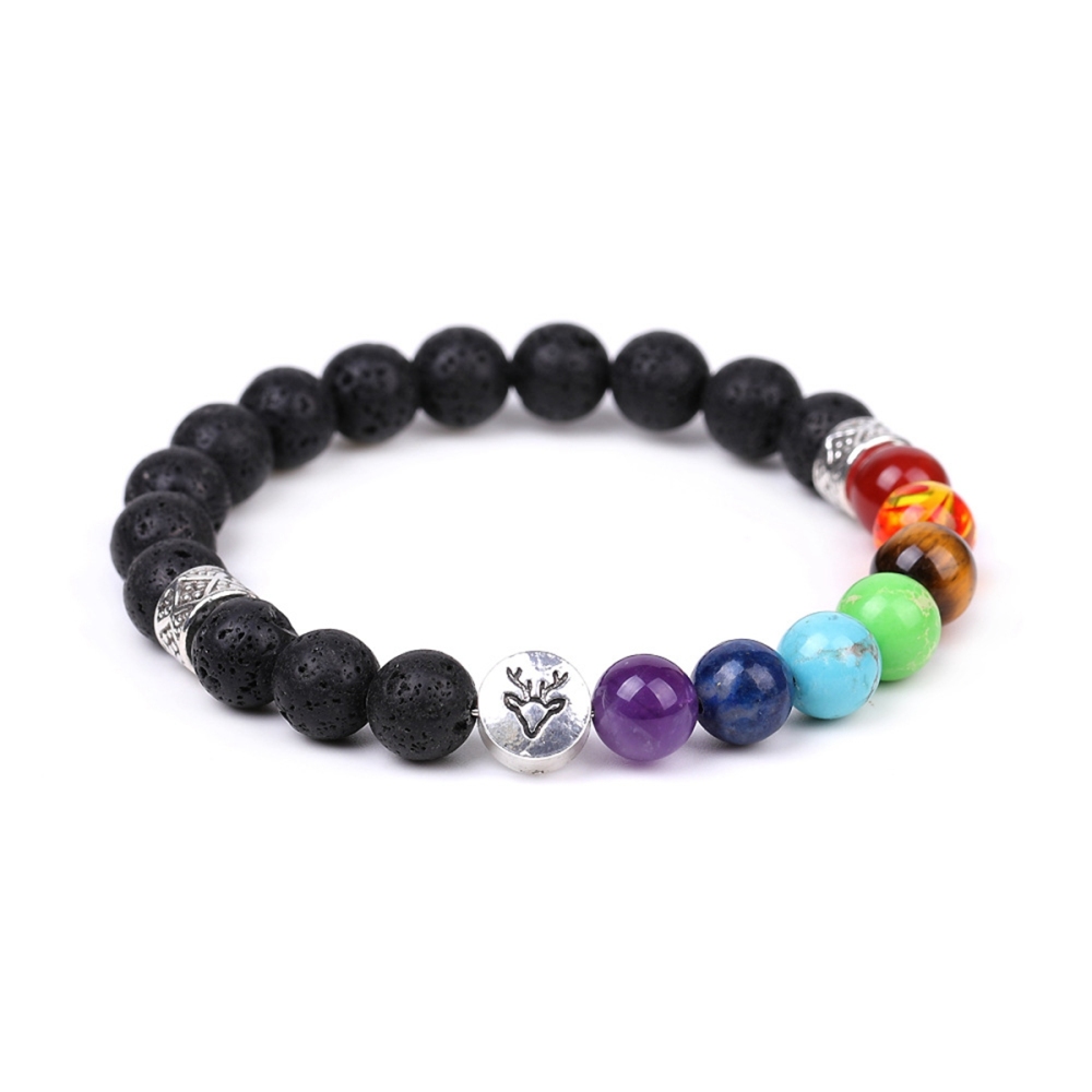 7 Chakra Gemstone Beaded Bracelet  Natural Healing Stone Energy Balance Jewelry for Women Men Reiki Meditation Yoga Spiritual