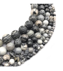 Black Zebra Stone Jasper