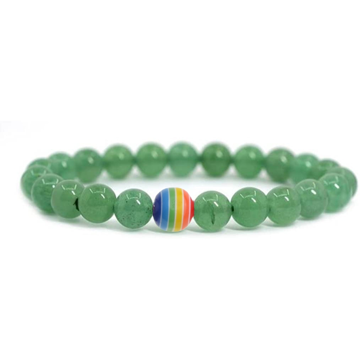 8mm Gemstone Beaded Colorful Resin Stone Bracelet for Women Men #SB1388