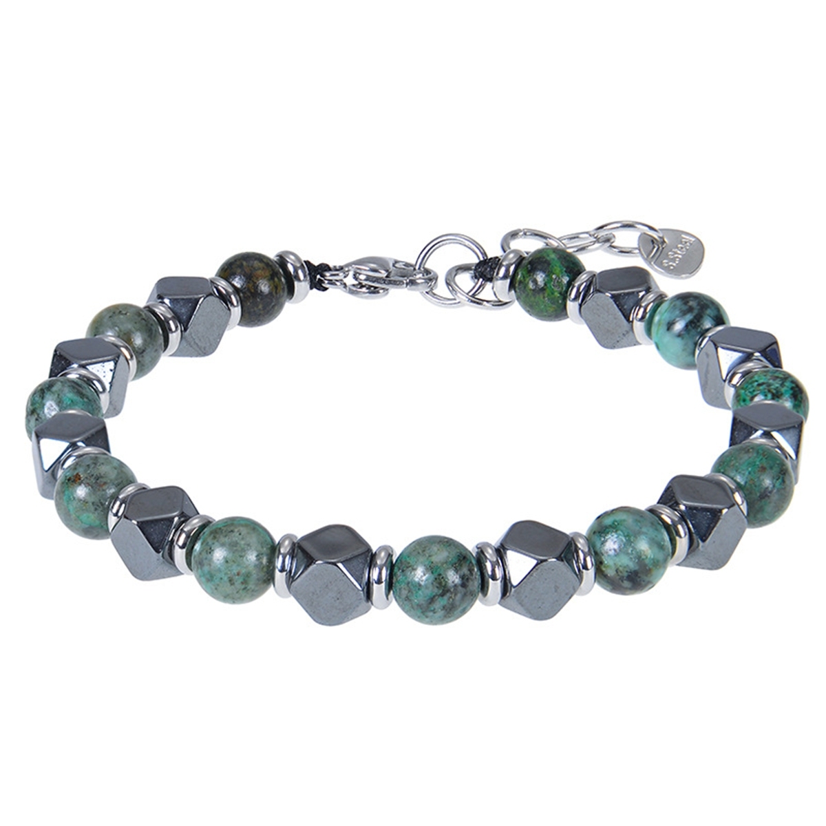 Cube Hematite 6MM Gemstone Beads Bracelet SB2148