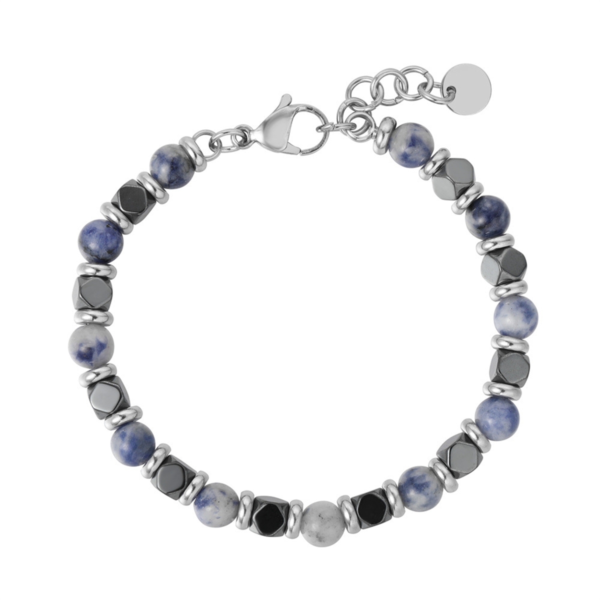 Cube Hematite 6MM Gemstone Beads Bracelet SB2148