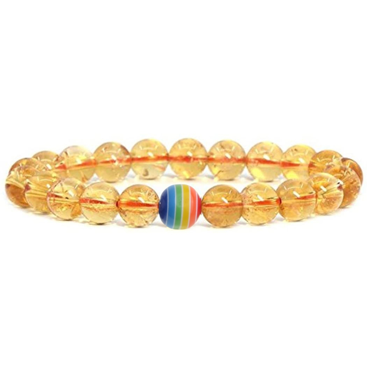 8mm Gemstone Beaded Colorful Resin Stone Bracelet for Women Men #SB1388