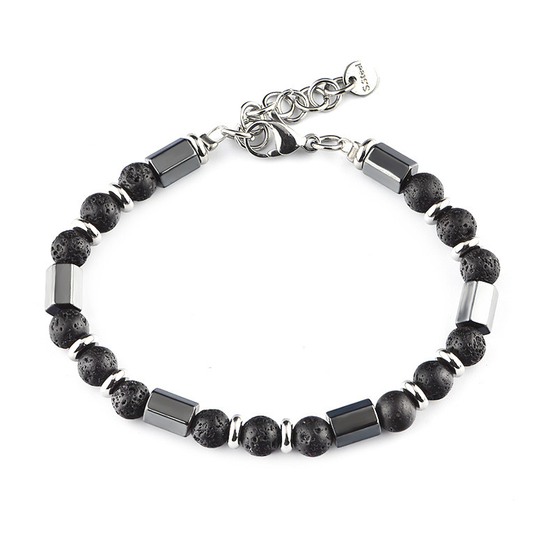 Tube Hematite 6MM Gemstone Beads Bracelet SB2147