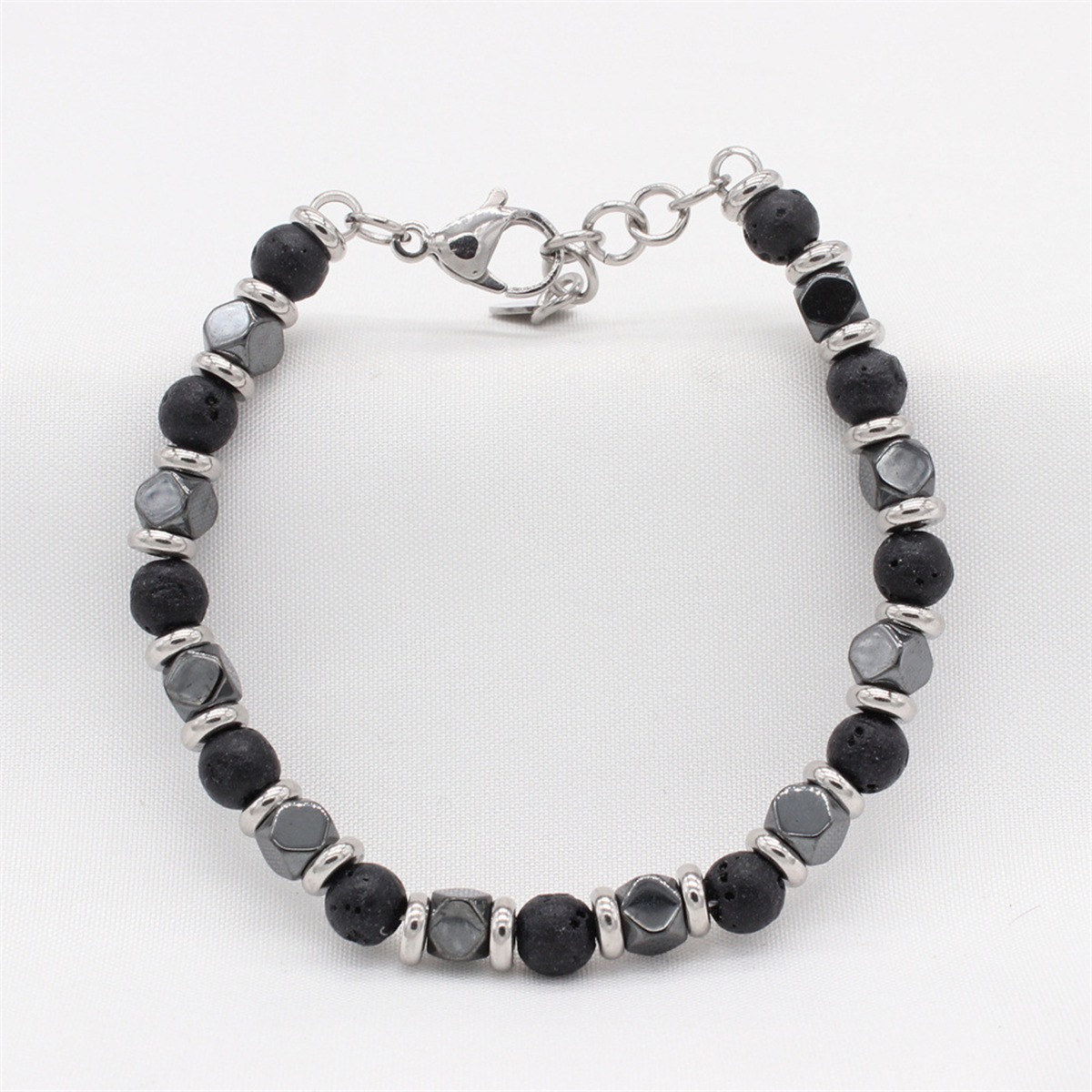 Cube Hematite 6MM Gemstone Beads Bracelet SB2148