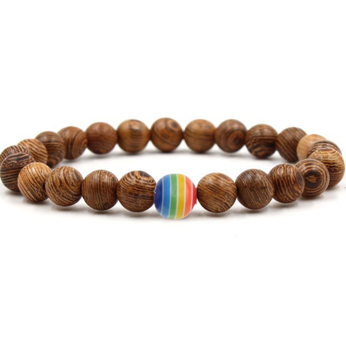 8mm Gemstone Beaded Colorful Resin Stone Bracelet for Women Men #SB1388