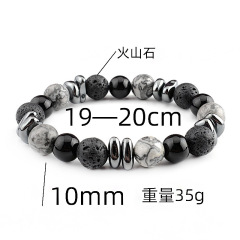 10MM Hematite+ Black Onyx