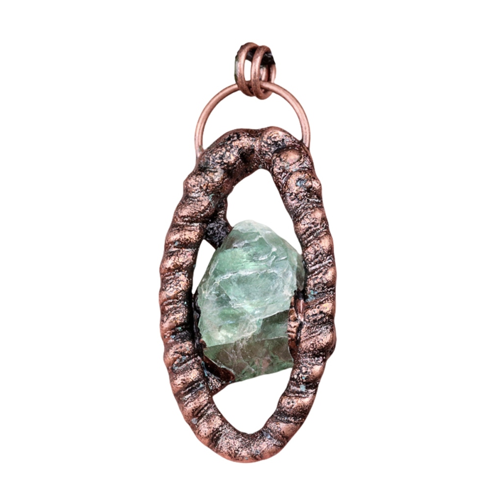 Natural Raw Gemstone Nugget Handcrafted Retro Red Copper Eye Pendant for Making Jewelry SP1912C