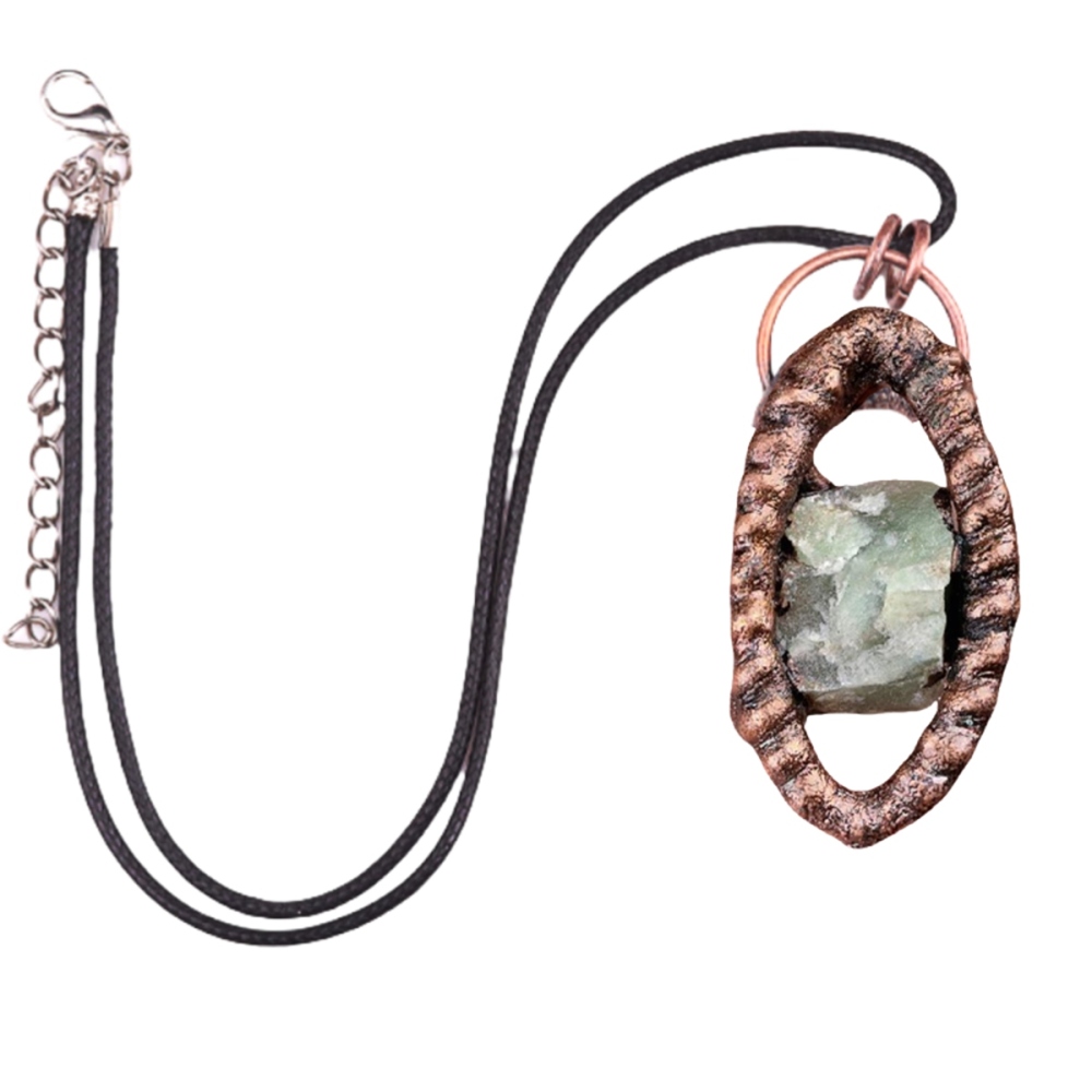 Natural Raw Gemstone Nugget Handcrafted Retro Red Copper Eye Pendant for Making Jewelry SP1912C