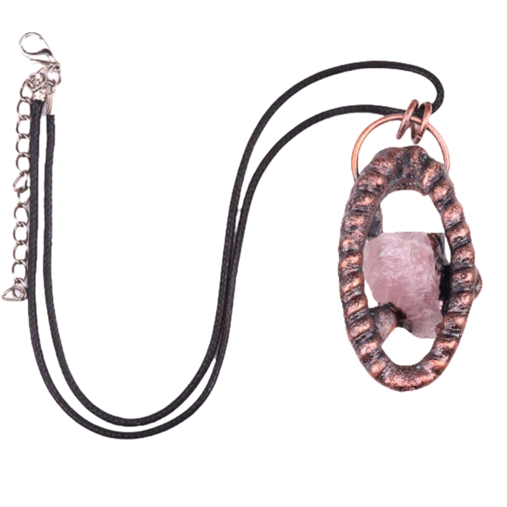 Natural Raw Gemstone Nugget Handcrafted Retro Red Copper Eye Pendant for Making Jewelry SP1912C