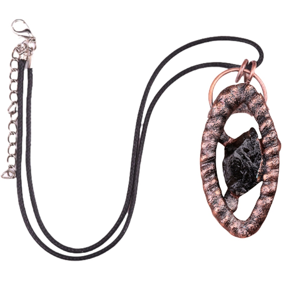 Natural Raw Gemstone Nugget Handcrafted Retro Red Copper Eye Pendant for Making Jewelry SP1912C
