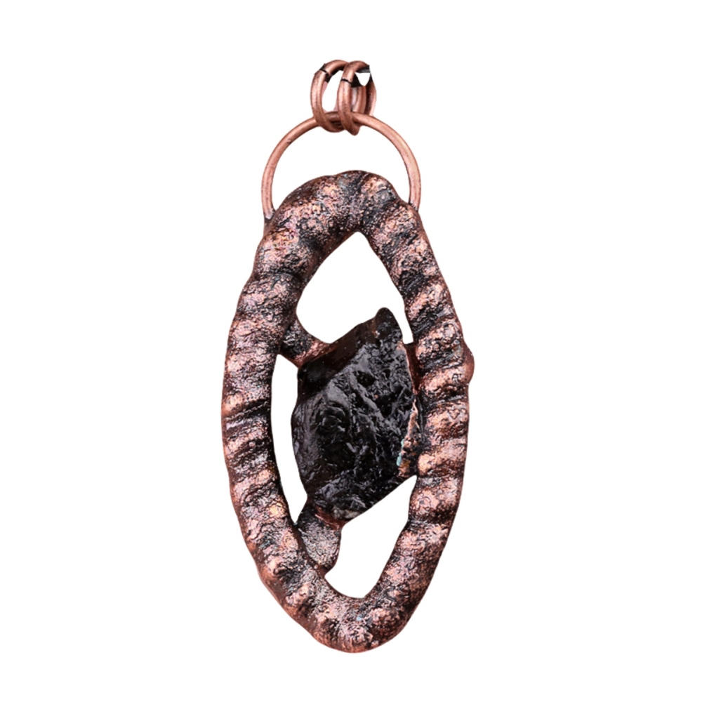 Natural Raw Gemstone Nugget Handcrafted Retro Red Copper Eye Pendant for Making Jewelry SP1912C
