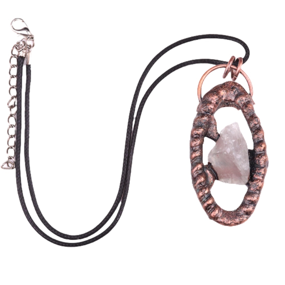 Natural Raw Gemstone Nugget Handcrafted Retro Red Copper Eye Pendant for Making Jewelry SP1912C
