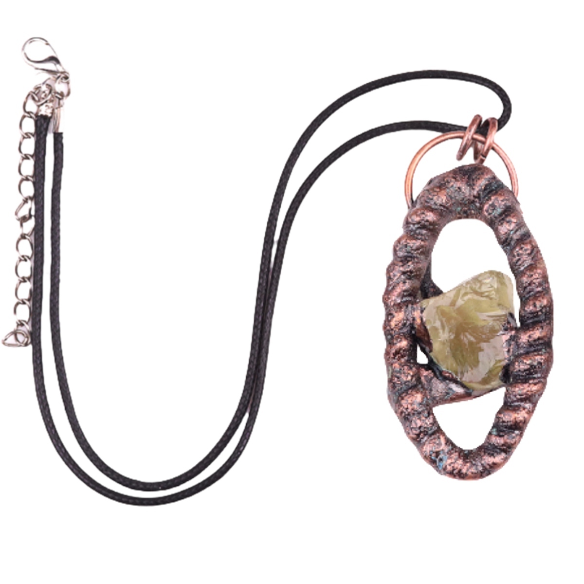 Natural Raw Gemstone Nugget Handcrafted Retro Red Copper Eye Pendant for Making Jewelry SP1912C