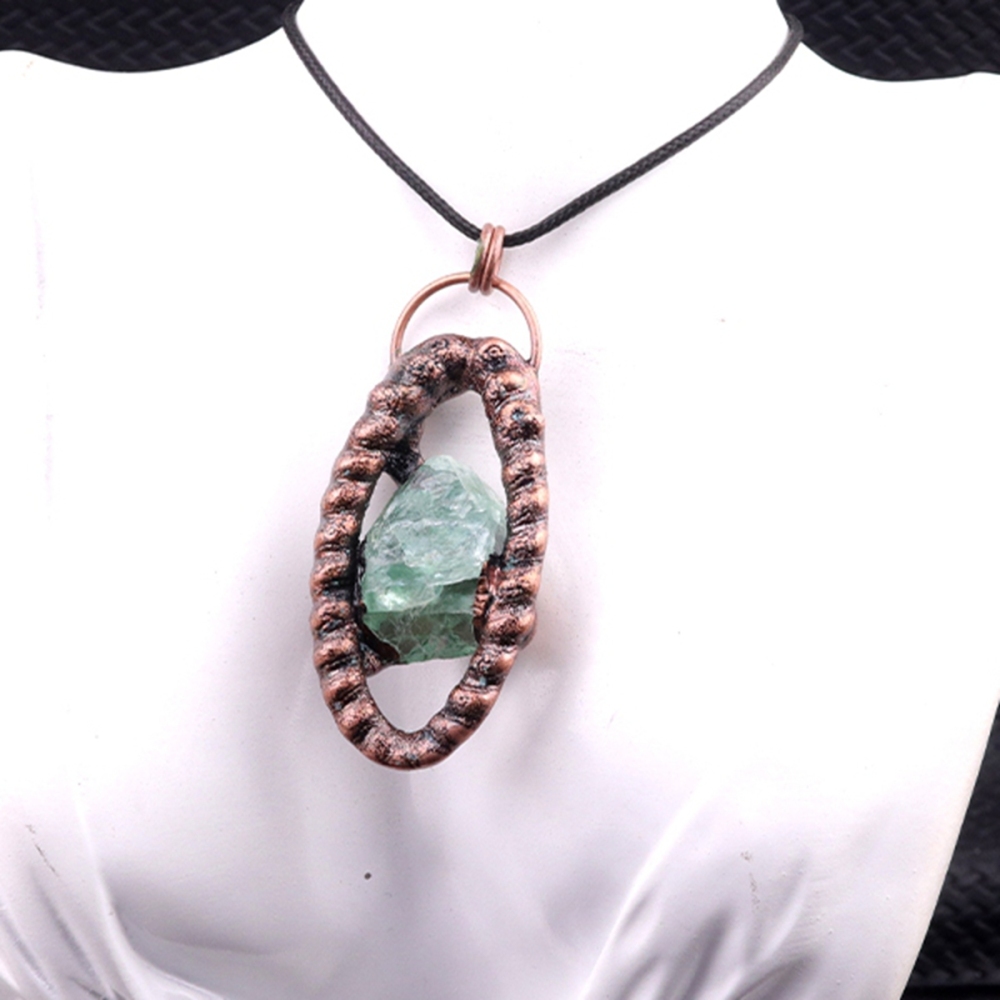 Natural Raw Gemstone Nugget Handcrafted Retro Red Copper Eye Pendant for Making Jewelry SP1912C