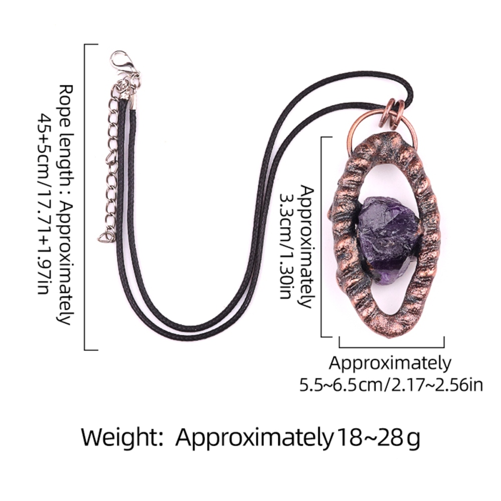 Natural Raw Gemstone Nugget Handcrafted Retro Red Copper Eye Pendant for Making Jewelry SP1912C