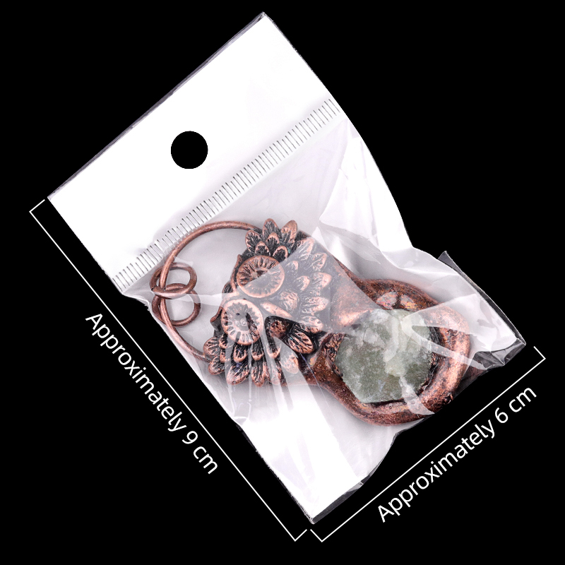 Natural Raw Gemstone Nugget Handcrafted Retro Red Copper OwlPendant for Making Jewelry SP1915C