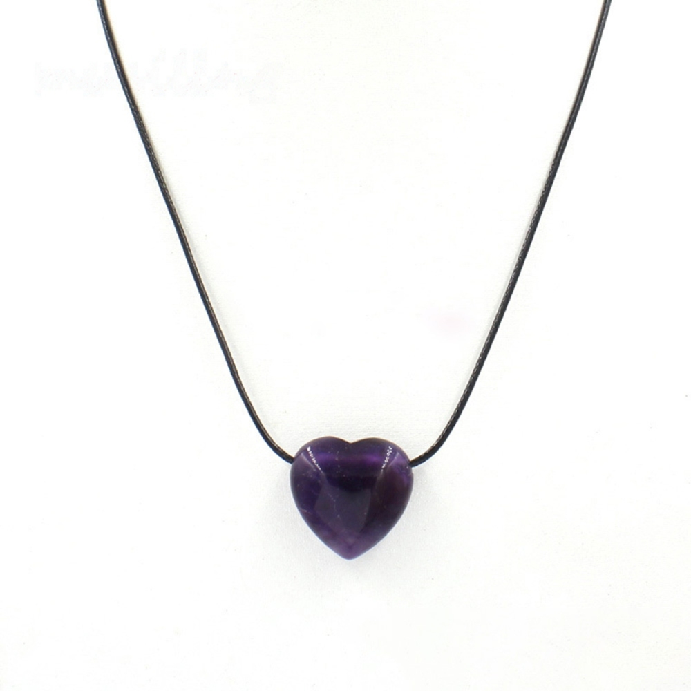 25MM Gemstone Heart  Drilled 3MM Side Hole for Making Jewelry