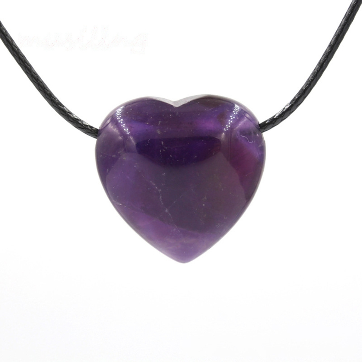 25MM Gemstone Heart  Drilled 3MM Side Hole for Making Jewelry