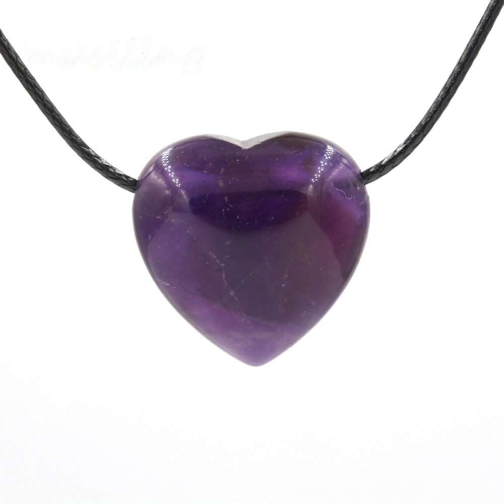 25MM Gemstone Heart  Drilled 3MM Side Hole for Making Jewelry