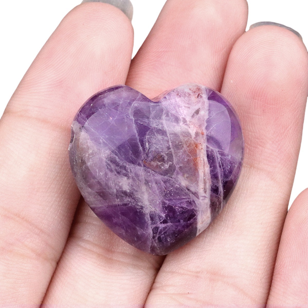 25MM Gemstone Heart  Drilled 3MM Side Hole for Making Jewelry