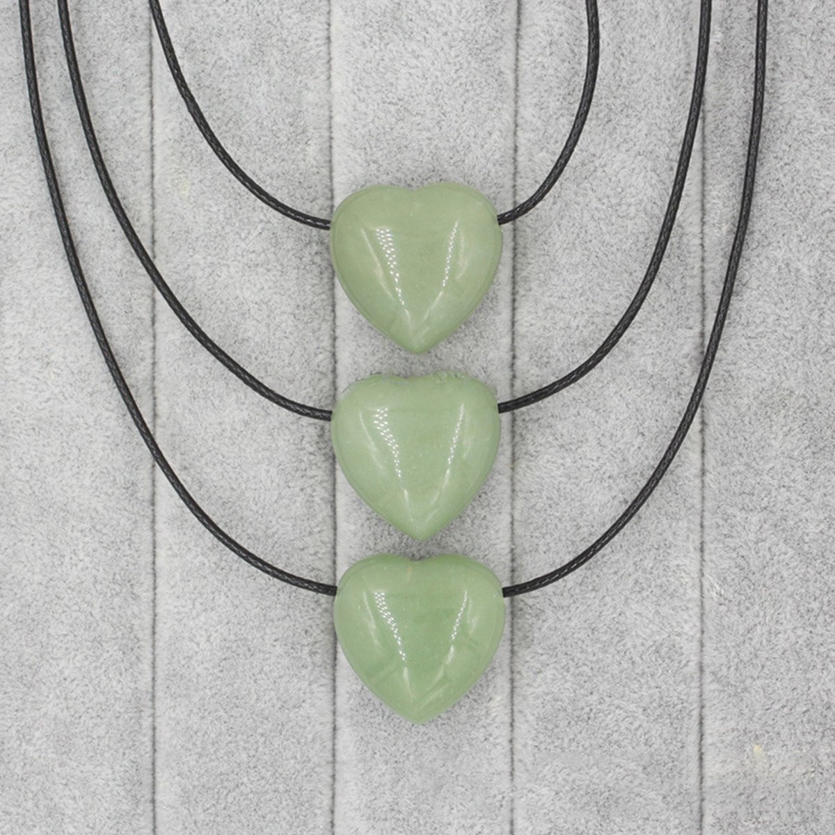 25MM Gemstone Heart  Drilled 3MM Side Hole for Making Jewelry