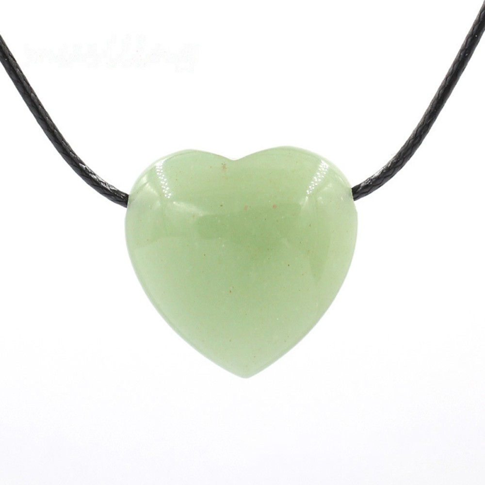 25MM Gemstone Heart  Drilled 3MM Side Hole for Making Jewelry