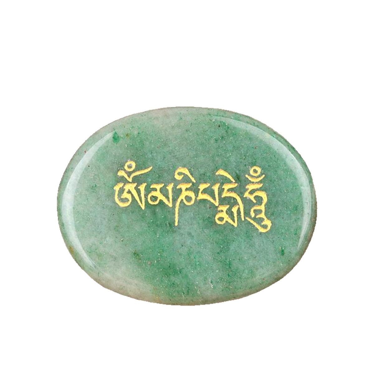 Thumb Worry Stone for Anxiety Stress Relief Meditation Home Decor-"Om Mani Padme Hum"