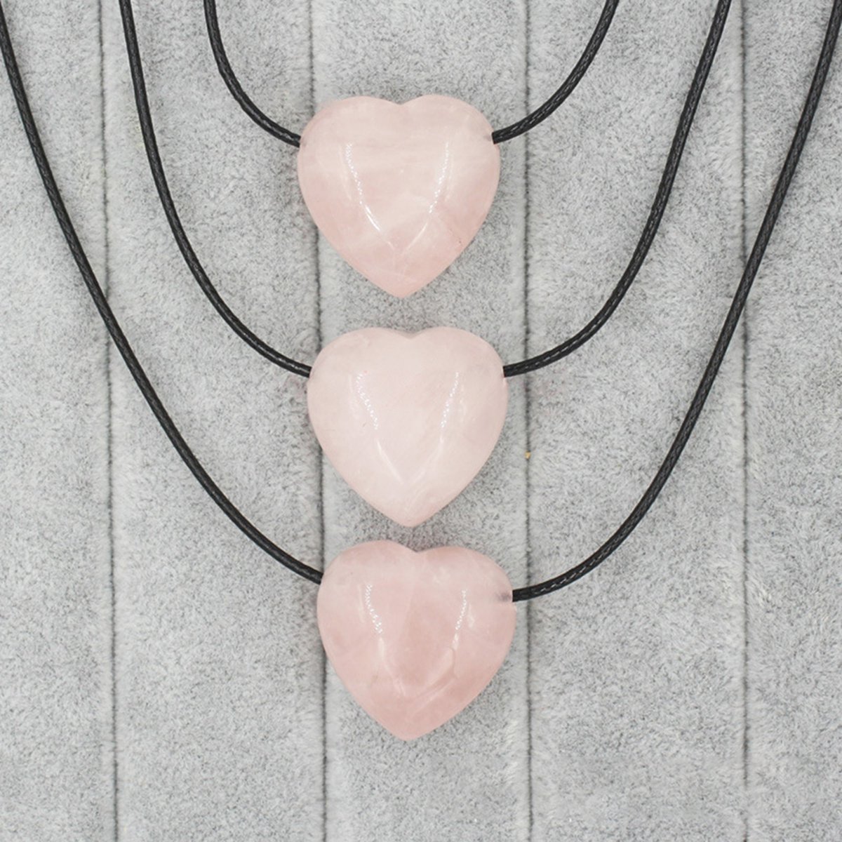 25MM Gemstone Heart  Drilled 3MM Side Hole for Making Jewelry