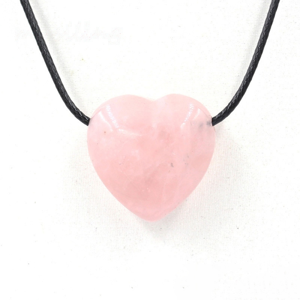 25MM Gemstone Heart  Drilled 3MM Side Hole for Making Jewelry