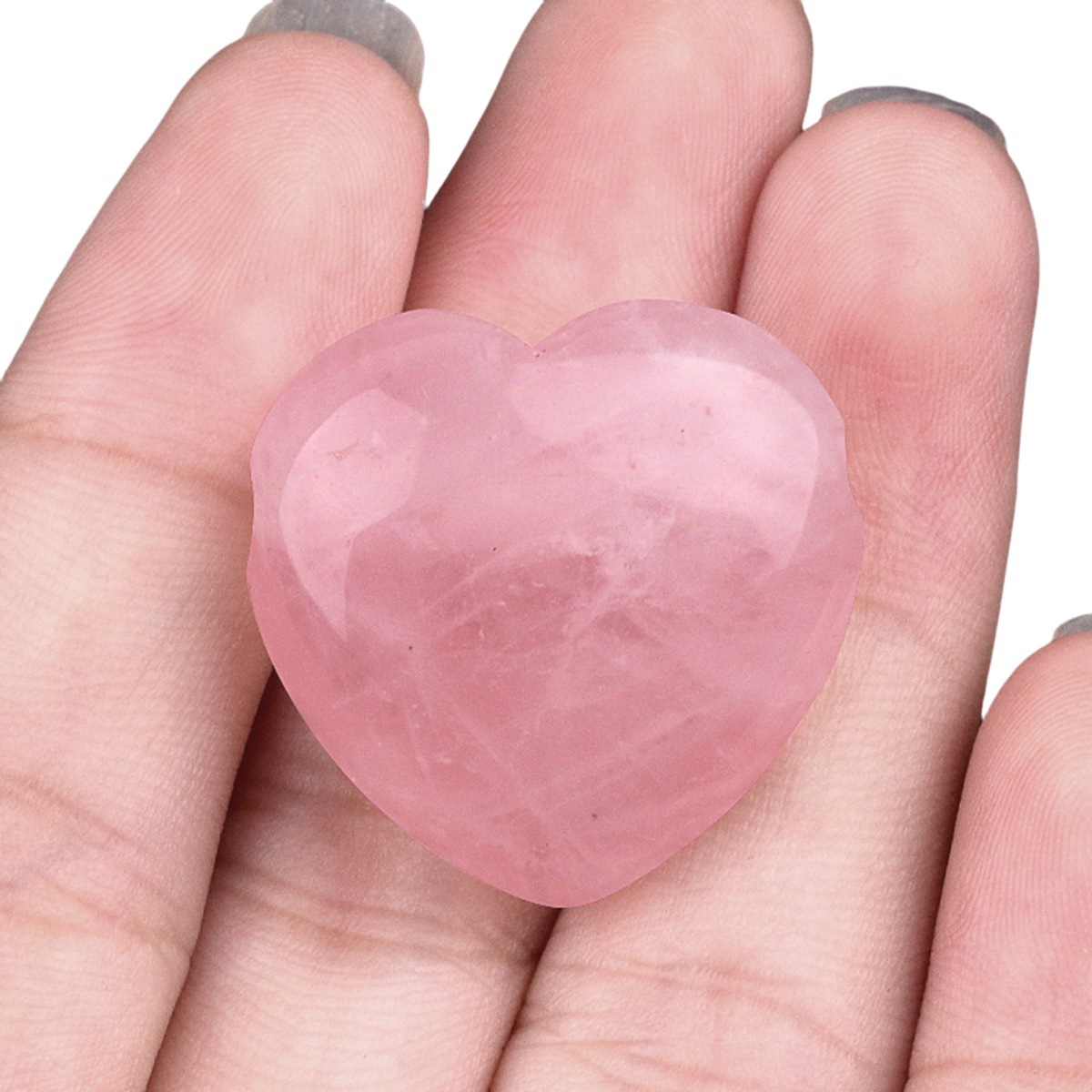 25MM Gemstone Heart  Drilled 3MM Side Hole for Making Jewelry