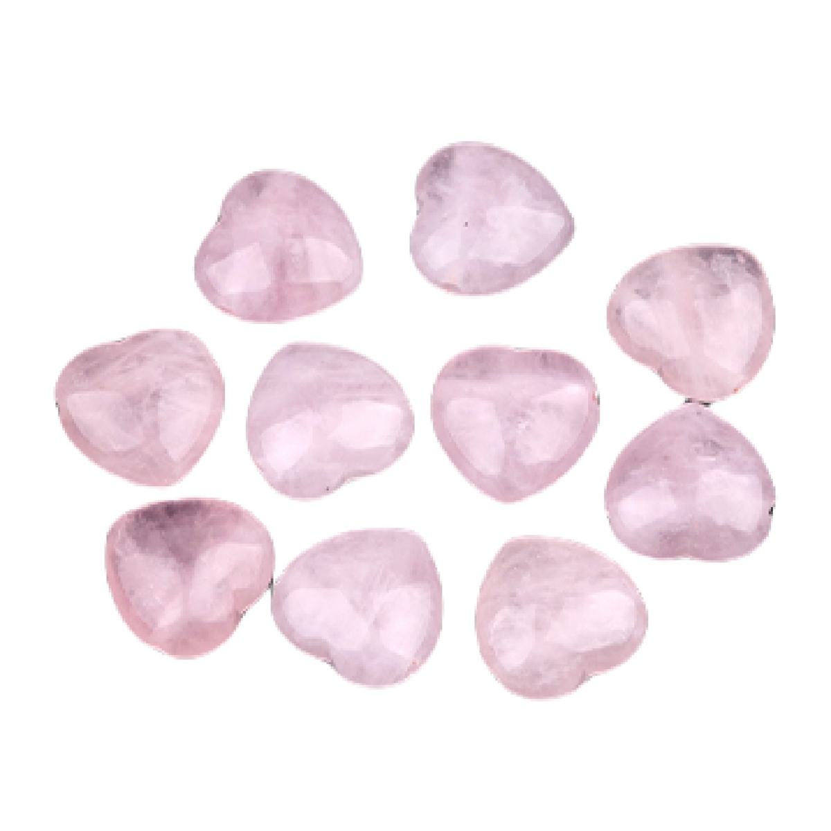 25MM Gemstone Heart  Drilled 3MM Side Hole for Making Jewelry