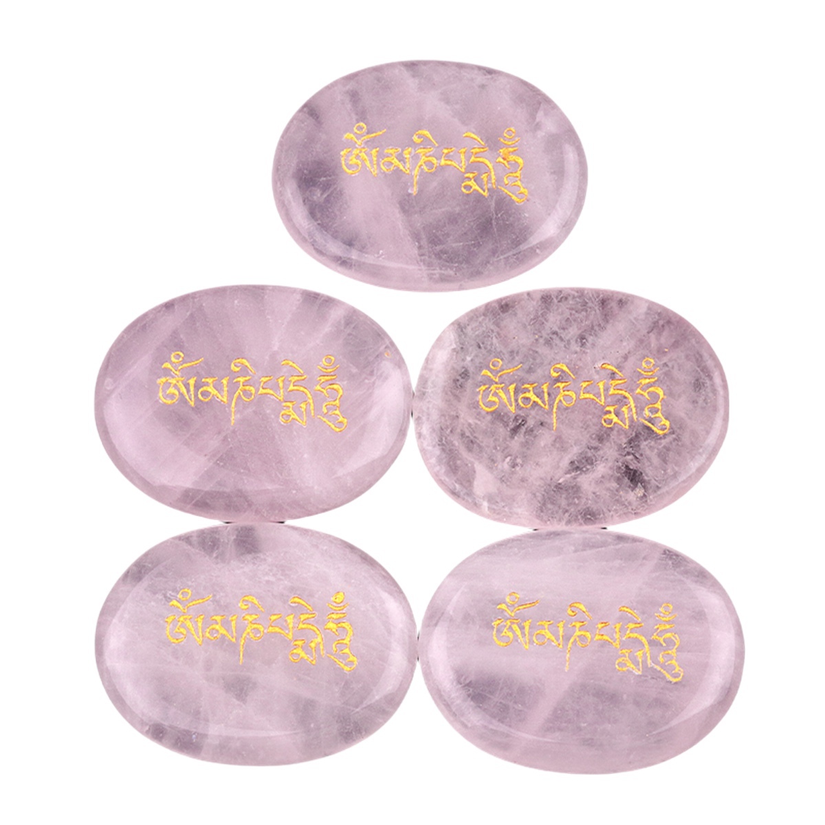 Thumb Worry Stone for Anxiety Stress Relief Meditation Home Decor-"Om Mani Padme Hum"