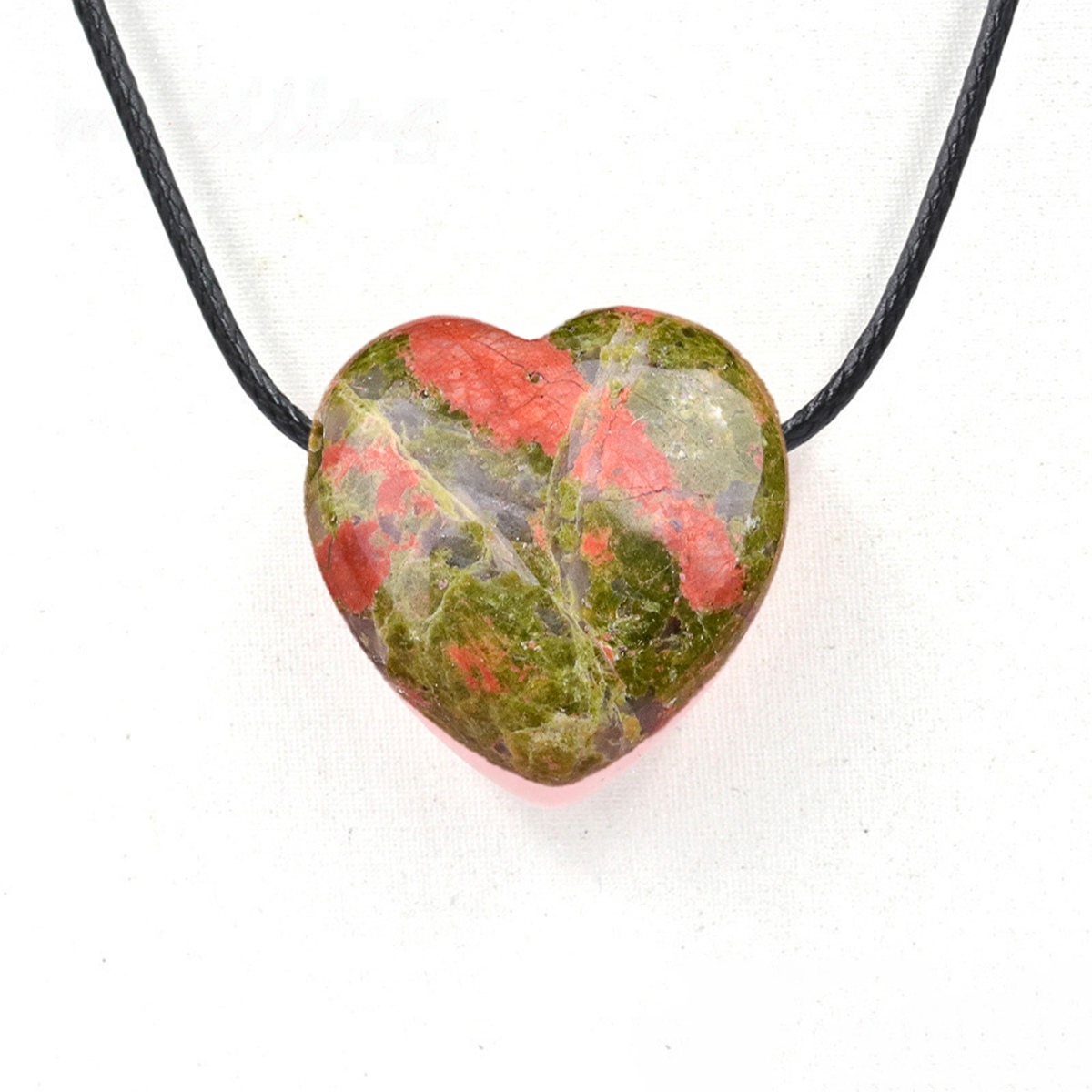 25MM Gemstone Heart  Drilled 3MM Side Hole for Making Jewelry
