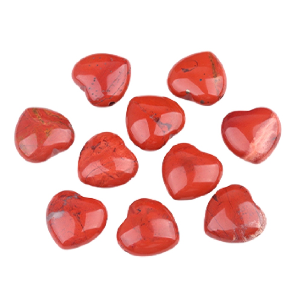 25MM Gemstone Heart  Drilled 3MM Side Hole Necklace for Women Men Black Cord
