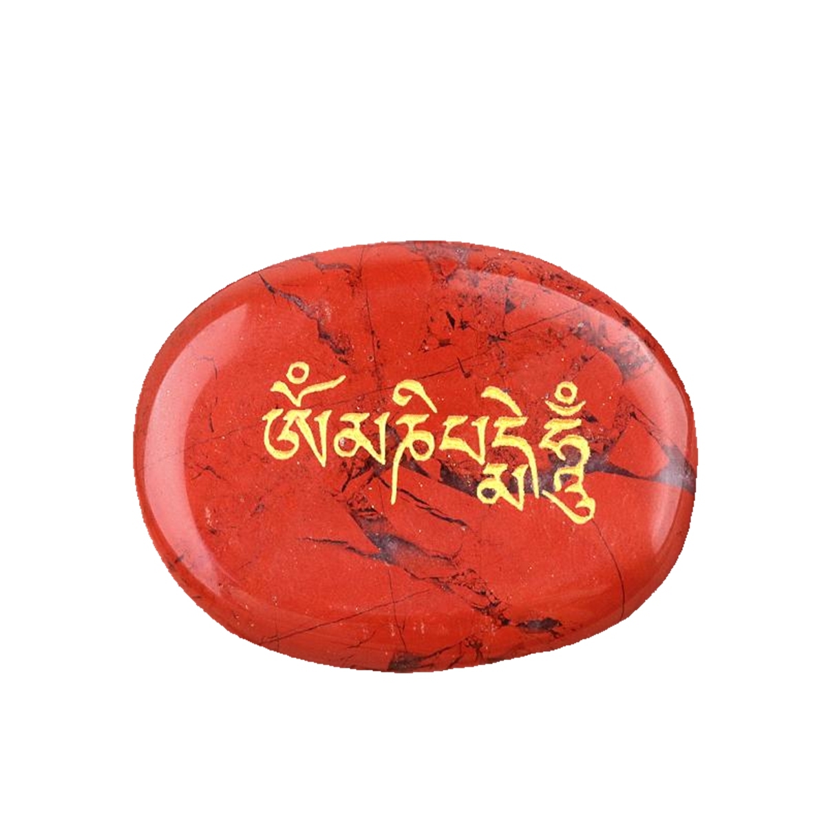 Thumb Worry Stone for Anxiety Stress Relief Meditation Home Decor-"Om Mani Padme Hum"