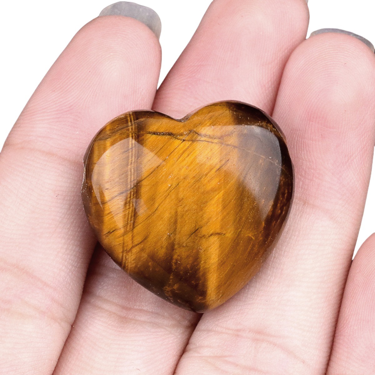 25MM Gemstone Heart  Drilled 3MM Side Hole for Making Jewelry