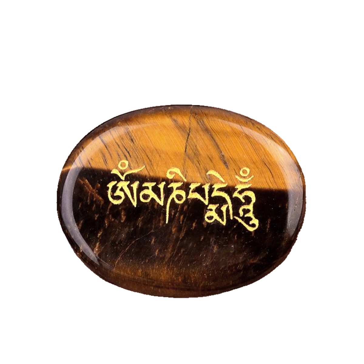 Thumb Worry Stone for Anxiety Stress Relief Meditation Home Decor-"Om Mani Padme Hum"