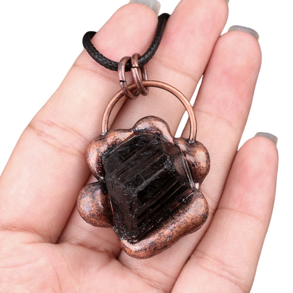 Natural Raw Gemstone Nugget Handcrafted Retro Red Copper Sunflower Pendant for Making Jewelry SP1914C