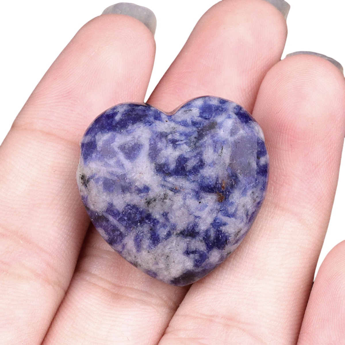 25MM Gemstone Heart  Drilled 3MM Side Hole for Making Jewelry