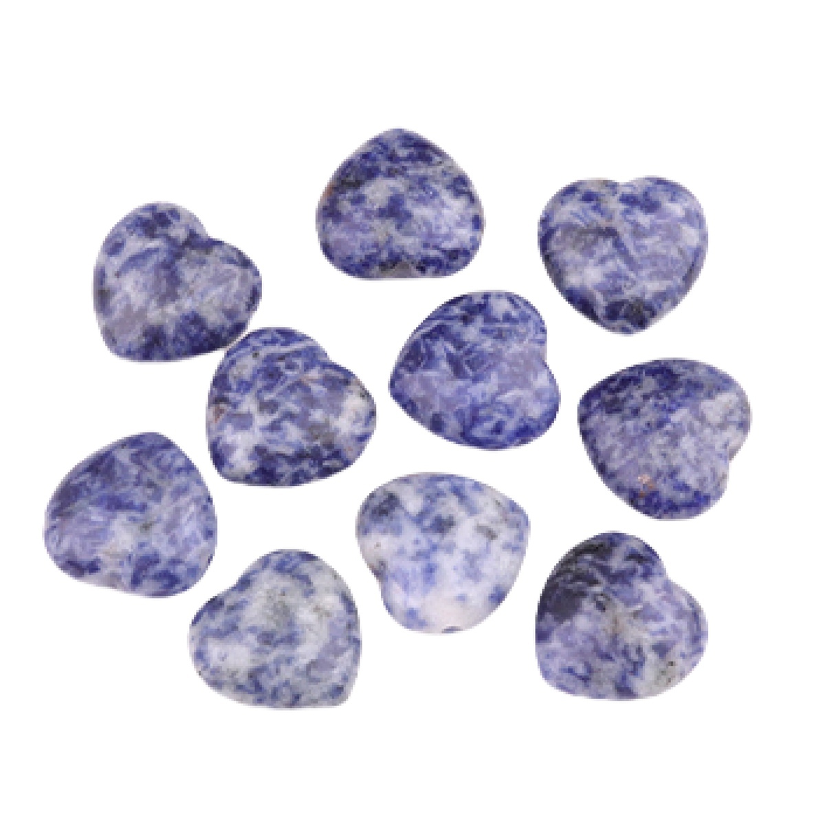 25MM Gemstone Heart  Drilled 3MM Side Hole for Making Jewelry