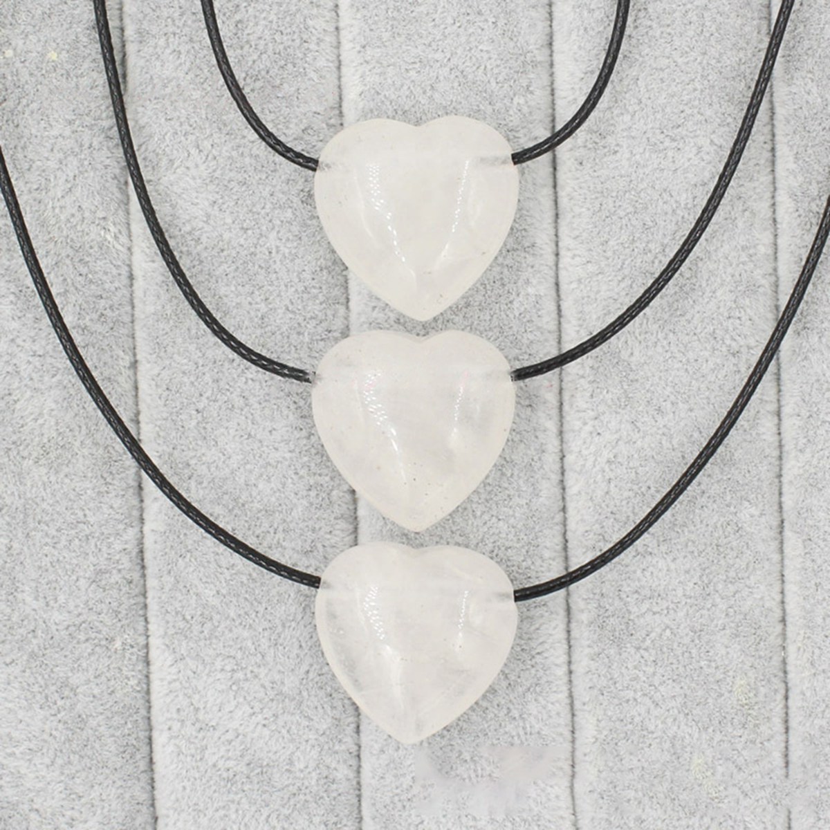 25MM Gemstone Heart  Drilled 3MM Side Hole for Making Jewelry