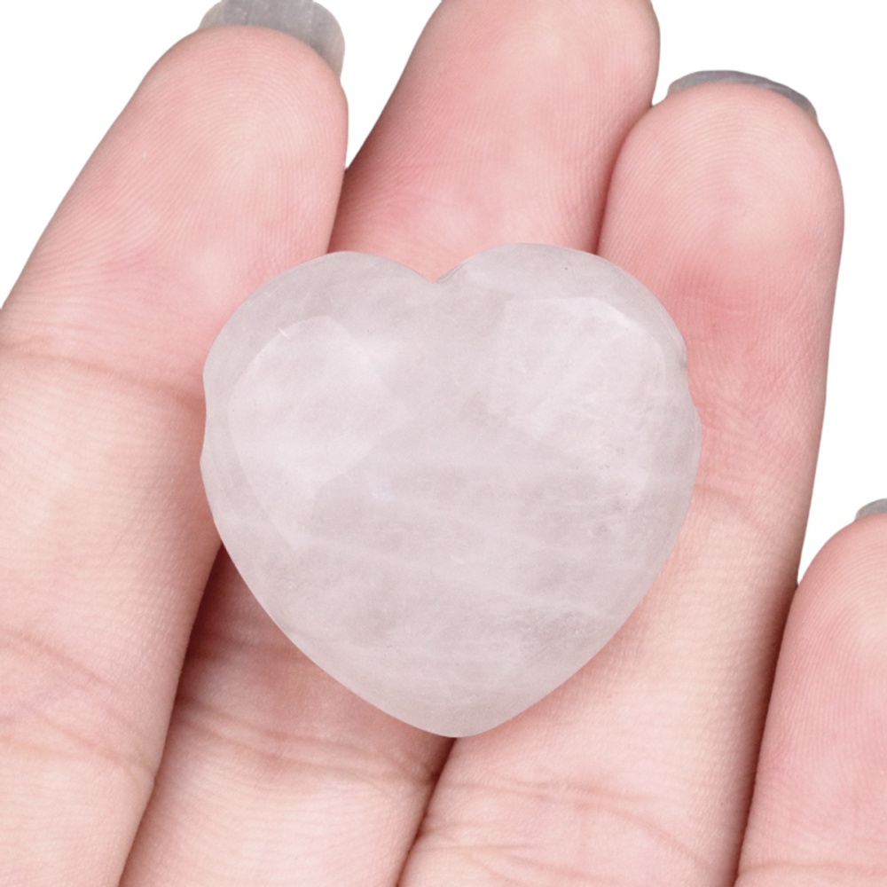 25MM Gemstone Heart  Drilled 3MM Side Hole Necklace for Women Men Black Cord